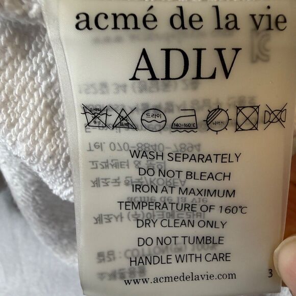 acme de la vie Unisex Adult Size 1 Large Hoodie Baby Face Korean Brand Hipster - Picture 11 of 12